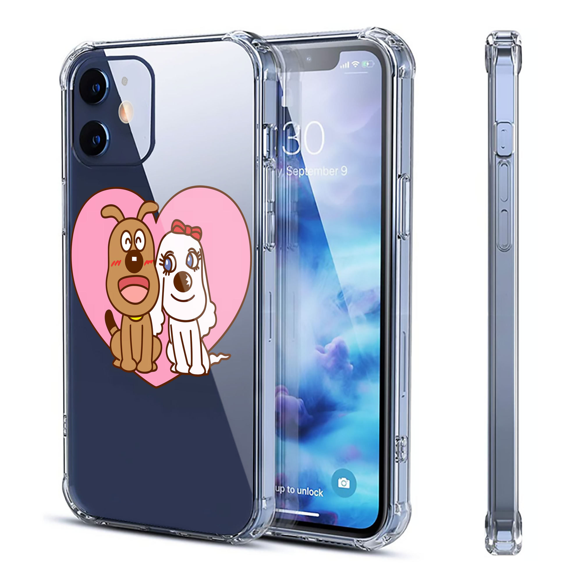 （画像用） アンパンマン Anpanman 【iPhone 12シリーズ対応】透明スマホケース（クリアソフトケース）